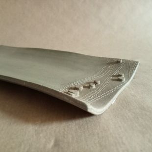 Vassoietto porta grissini, per il sushi, svuotatasche in gres beige