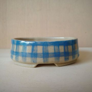 Vaso mame VICHY azzurro